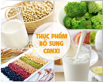 Nên bổ xung nhiều loại thực phẩm giáu canxi cho bữa ăn