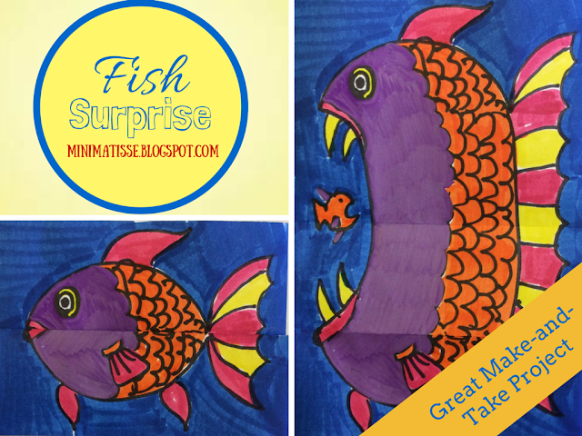 Art Sub Lessons: Art Sub Plan - Fish Surprise