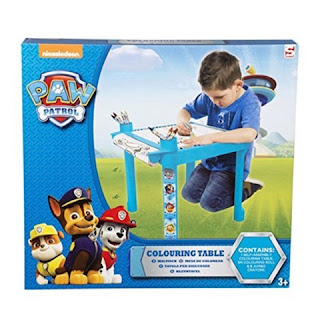 paw patrol colouring table