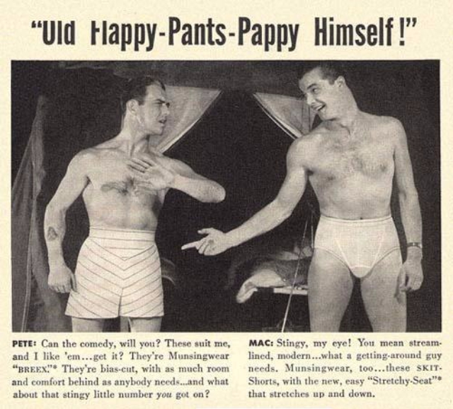 Weird Retro - What every man needs. A pair of underwear with