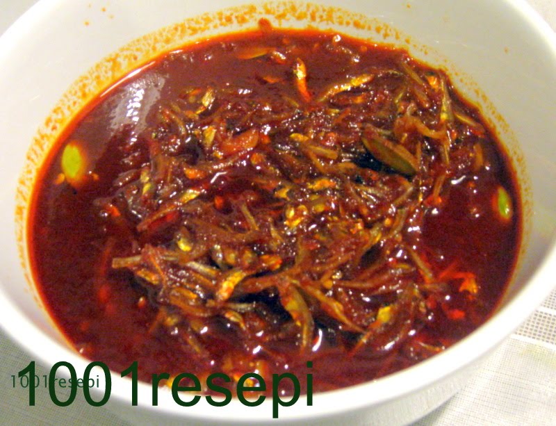 Koleksi 1001 Resepi: sambal tumis ikan bilis petai