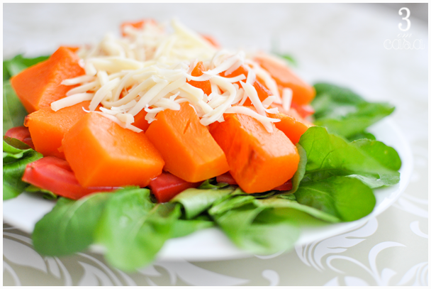 receita salada abóbora rúcula