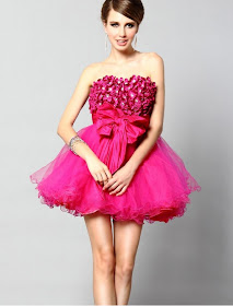 Tulle Strapless A-Line Cocktail Dress with Short Fluffy Skirt