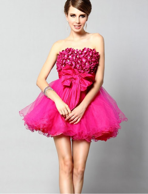 Tulle Strapless A-Line Cocktail Dress with Short Fluffy Skirt