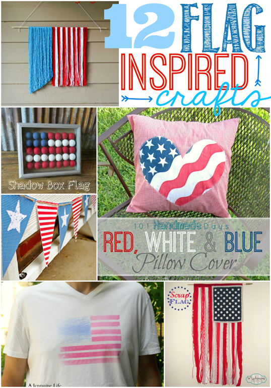 12 Flag Inspired Crafts @ GingerSnapCrafts.com #LinkParty   #Features #flags_thumb[1]