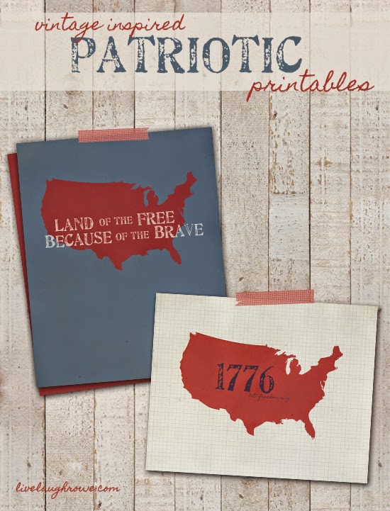 Vintage Inspired Patriotic Printables