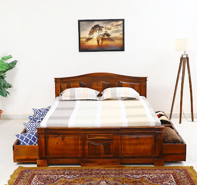 Sheesham Wood Bed in Bangalore