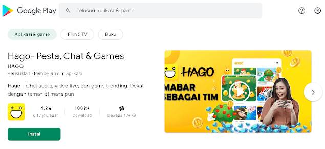 Aplikasi Game Penghasil Pulsa (Hago)