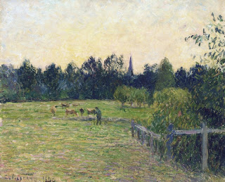 Cowherd in a Field at Eragny, 1890