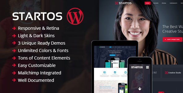 Free Download Startos v1.4.5 – Modern App Landing Page Wordpress Theme