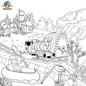 Percy the tank engine Thomas the train coloring pictures pages to print and color in kids activities