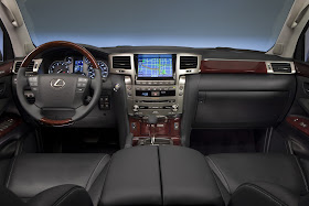 Interior view of 2015 Lexus LX570