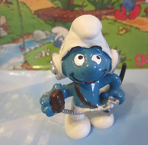 CB operator Smurf figure Peyo Schleich