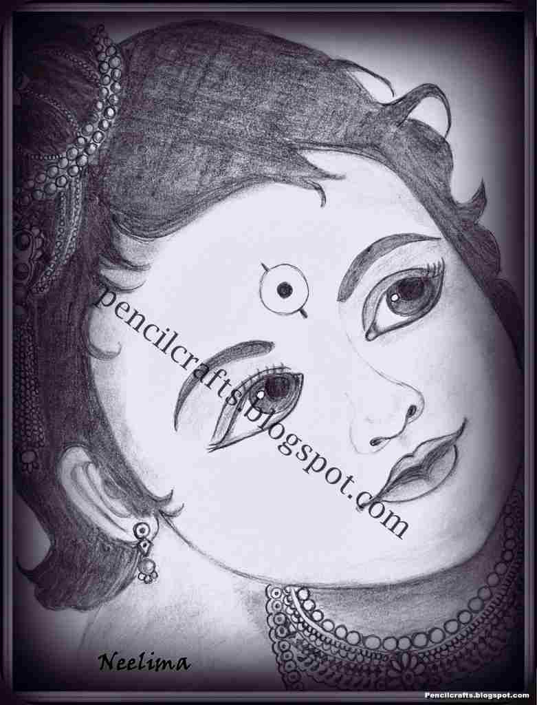 Easy and Simple Beautiful Pencil Drawings of Krishna