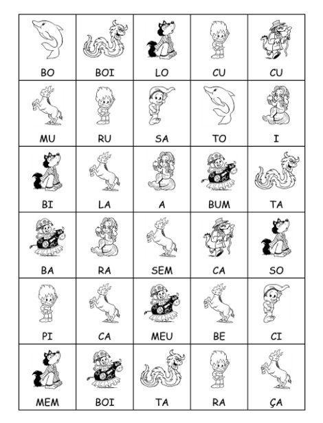 Formação de Palavras com Sílabas - Jogos Pedagógicos