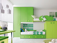 Kids Bedroom Green