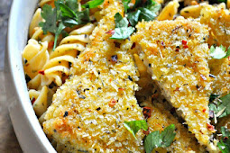 Vegan Parmesan Herb Crusted Tofu