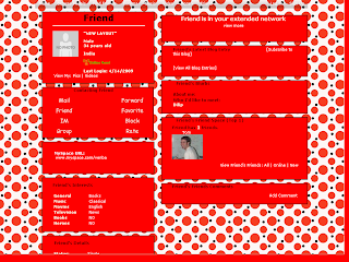 Polka Dot Myspace Layout