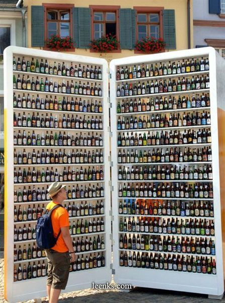 beer fridge photo