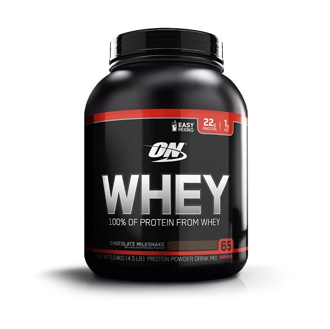 Optimum Nutrition (ON) 100% Whey Protein Powder - 4.5 lbs (Chocolate Milkshake) - flip1deals