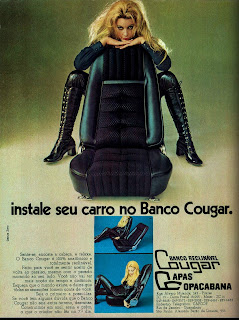 propaganda Banco Cougar - 1971;  1971; brazilian advertising cars in the 70s; os anos 70; história da década de 70; Brazil in the 70s; propaganda carros anos 70; Oswaldo Hernandez;
