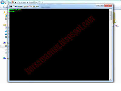 CARA CHATTING MELALUI COMMAND PROMPT (CMD)