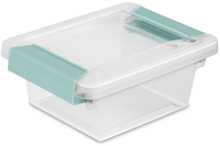 small sterilite latch clip box for classroom storage