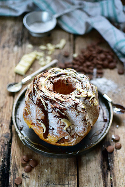 Mon kouglof aux deux chocolats...