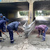  Obras Públicas de la Municipalidad ejecuta mejoras de desagües en el acceso por calle Salta al parque Aguirre 