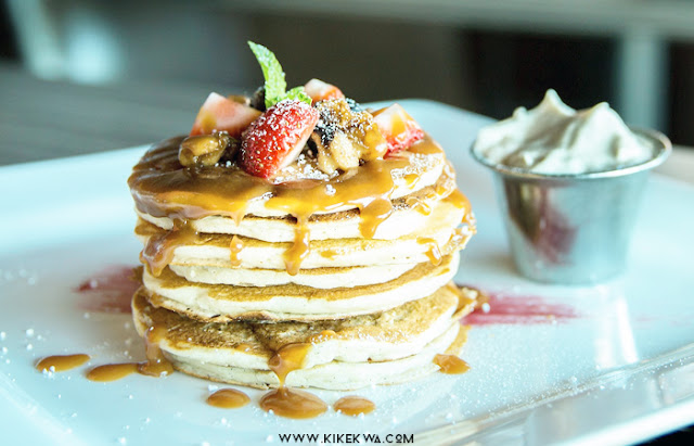 alimentation pancakes caramel fraise kikekwa