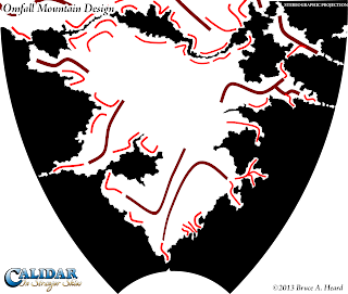 Omfall mountain design, Calidar, Stereographic Projection