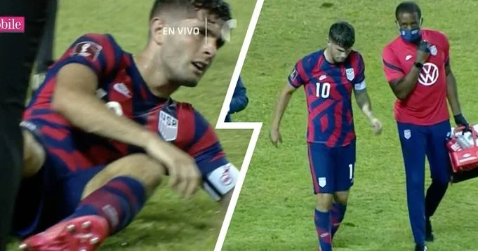 Chelsea star Pulisic forced off field during USA's game due to 'slight ankle injury'