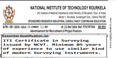 Junior Surveyor ITI Jobs in NIT