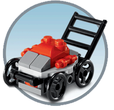 Free Lego Lawn Mower Mini Model Build