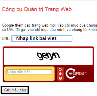 meo giup bai viet nhanh chong duoc google index