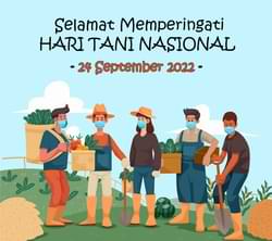 ucapan hari tani nasional 2022