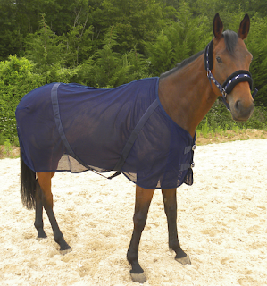 Chemise pour chevaux en nid d'abeille.