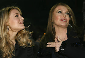 Veronica Lario with her daughter Barbara Berlusconi