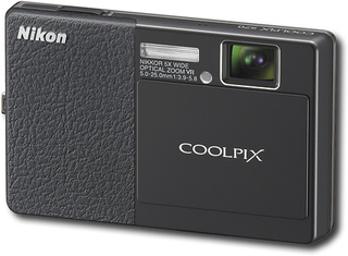 The Nikon Coolpix S70 is a compact 12.1 digital camera with a 5x zoom NIKKOR lens and a touch control screen. It features a 3.5