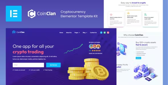 Best Cryptocurrency Elementor Template Kit