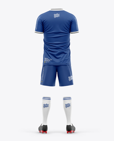 Download Men’s Full Soccer Kit with Short Sleeve Jersey Mockup