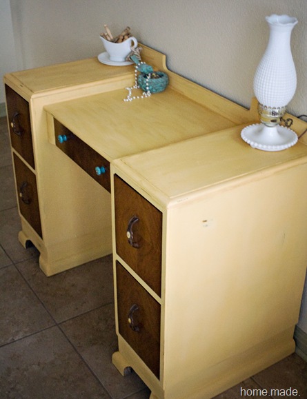 Yellow and Wood Drawers home.made.