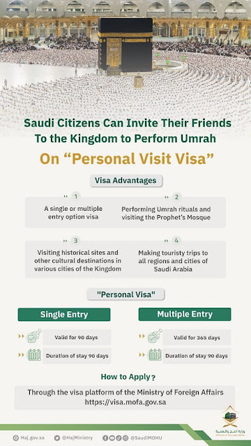 Types, Advantages and Duration of Saudi Arabia's Personal Visit Visa - Saudi-Expatriates.com