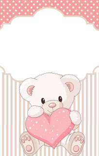 Teddy Bear for Girls Free Printable Labels.