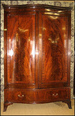 antique mahogany wardrobe