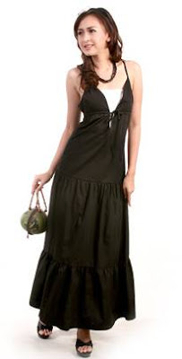 black maxi dress