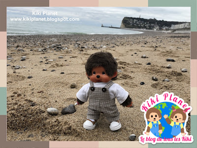 kiki monchhichi fécamp plage galets sable falaise normandie