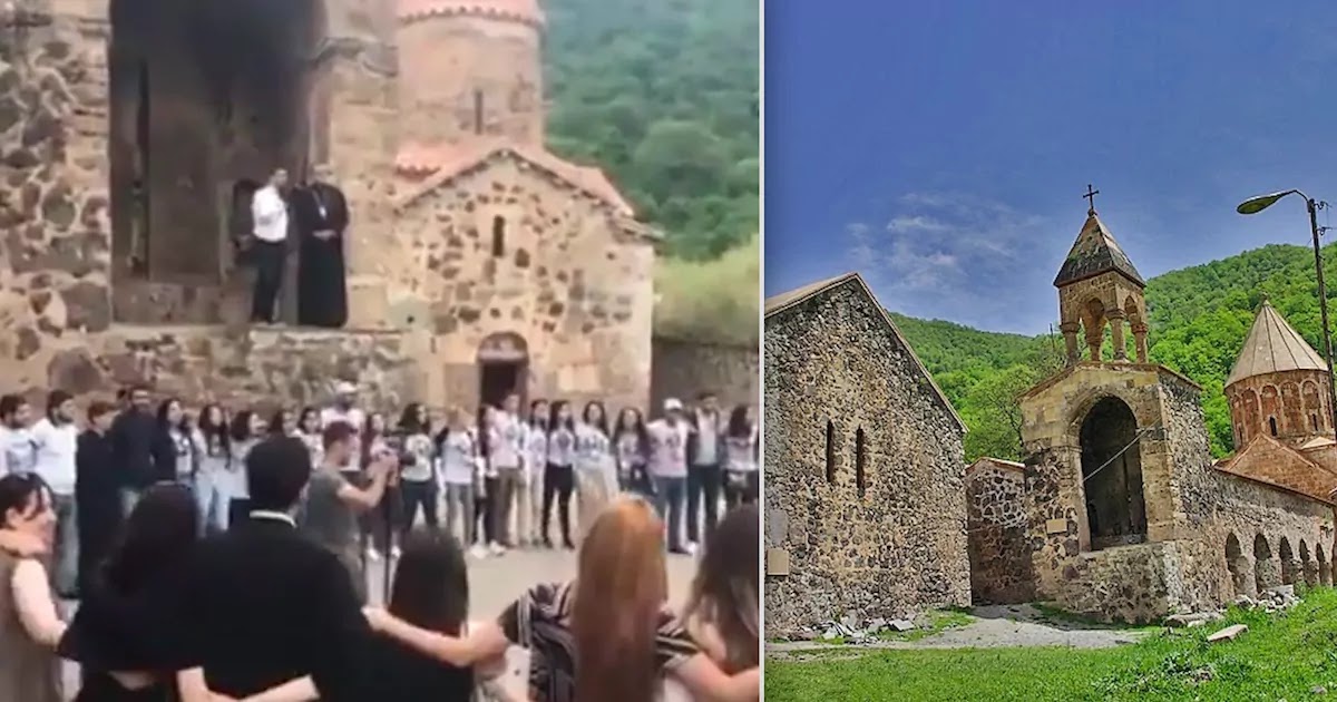 Armenians Say Goodbye To Ancient Monastery In Artsakh Before It Is Seized By Azerbaijanis