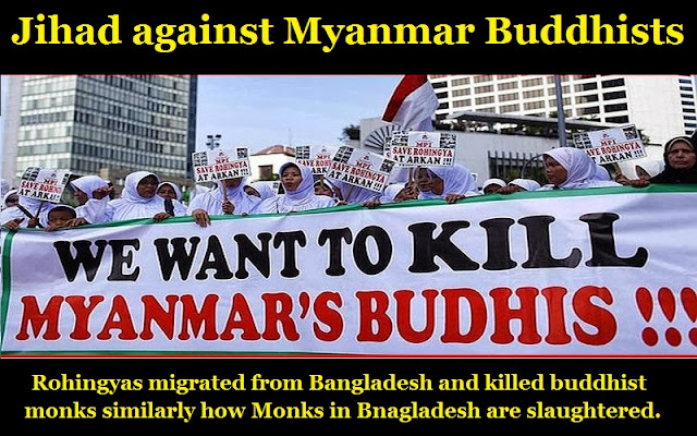 Bangladesh Pakistan Indonesian Muslims Kill Burmese Buddhists