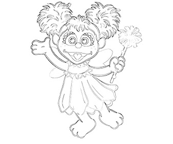 #4 Abby Cadabby Coloring Page